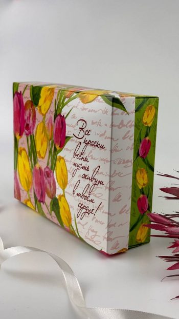 Коробка для подарка "Все краски весны" — изображение 3